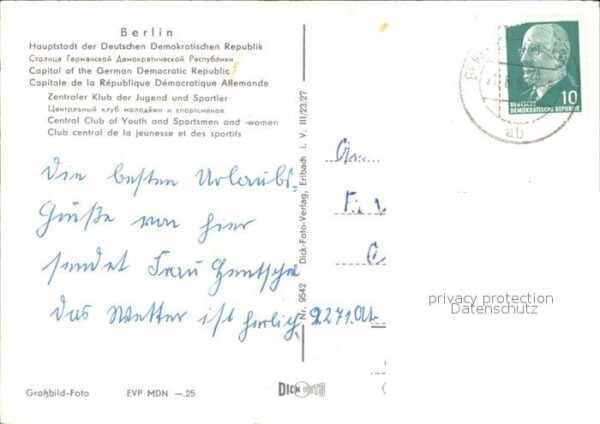 Berlin Zentraler Klub der Jugend und Sportler – Bild 2