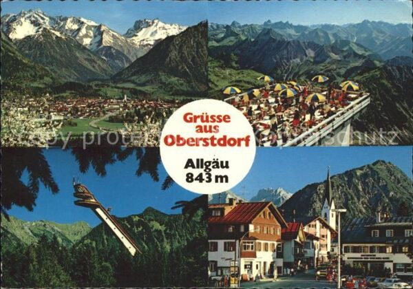 Oberstdorf Ortsansicht Allgäuer Alpen Nebelhorngip