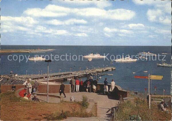 Helgoland Terrasse am Falm mit Blick auf die Reed