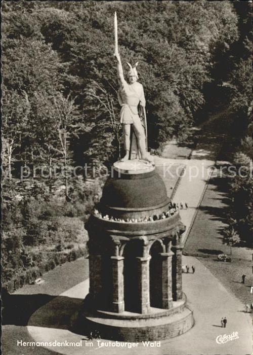 Teutoburgerwald Hermannsdenkmal Fliegeraufnahme
