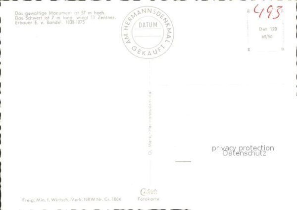 Teutoburgerwald Hermannsdenkmal Fliegeraufnahme – Bild 2