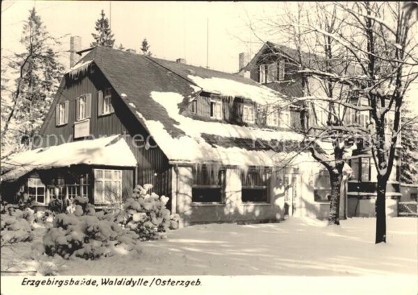 Erzgebirge Region Erzgebirgsbaude Waldidylle