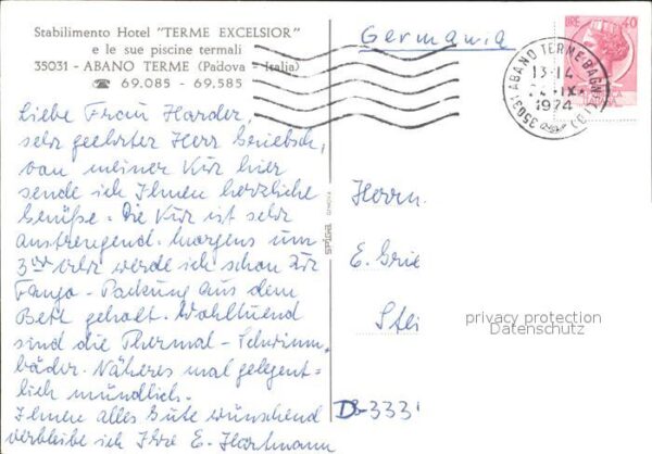 Abano Terme Hotel Terme Excelsior Hallen und Freiba – Bild 2