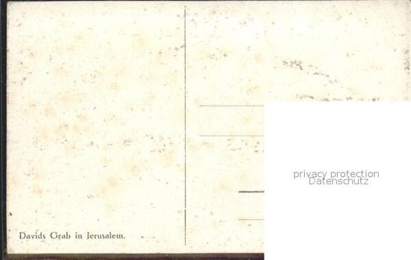 Jerusalem Yerushalayim Davids Grab Künstlerkarte – Bild 2