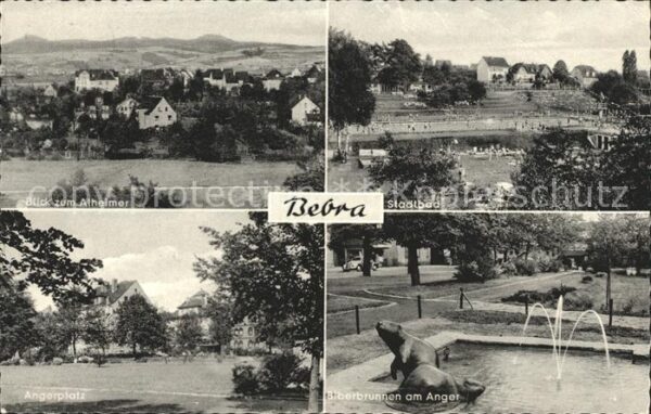Bebra Stadtbad Angerplatz Biberbrunnen