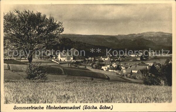 Hinterhermsdorf Felder Dorf