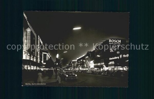 Berlin Kurfürstendamm Nachtaufnahme