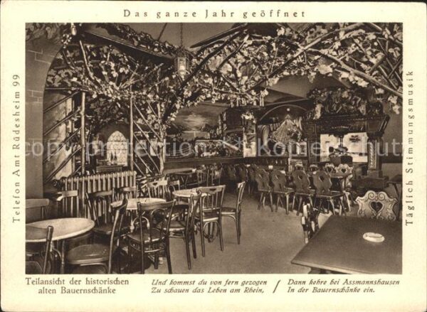 Ruedesheim Rhein Hotel alte Bauernschänke
