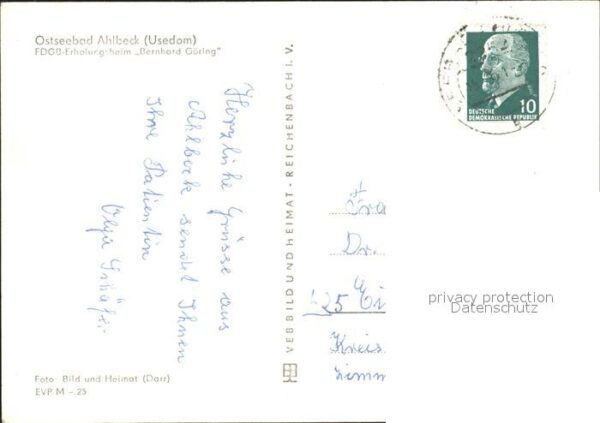 Ahlbeck Ostseebad Erholungsheim Berhard Göring – Bild 2