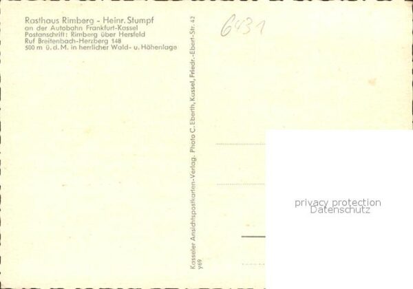 Rimberg Bad Hersfeld Autobahnraststätte – Bild 2