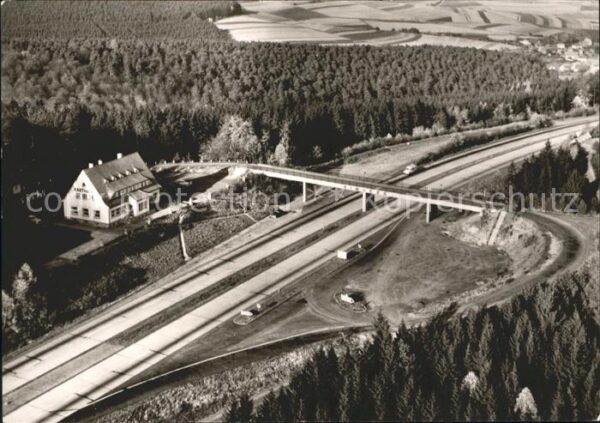 Bad Hersfeld Fliegeraufnahme Autobahnraststätte