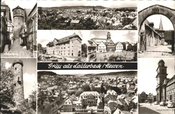 Lauterbach Hessen Ankerturm Burgschloss Hohhaus Burgtor S