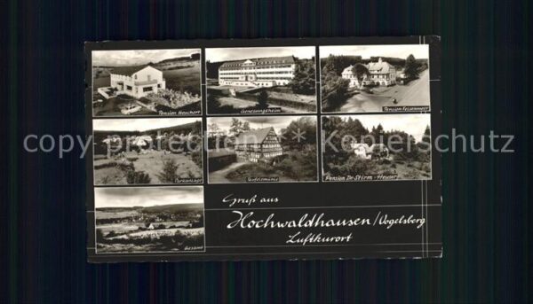 Hochwaldhausen Ilbeshausen Pension Heuchert Genesungsheim Felsenme