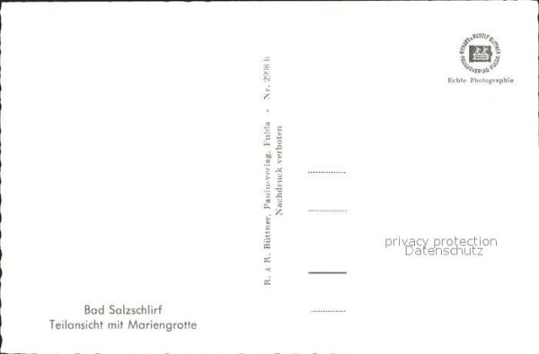 Bad Salzschlirf Teilansicht mit Mariengrotte – Bild 2
