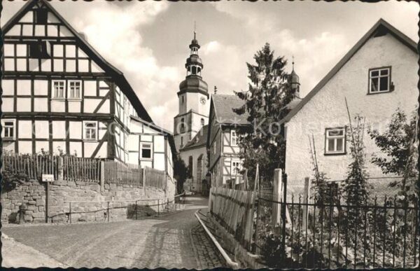 Bad Salzschlirf Dorfpartie Kath Kirche