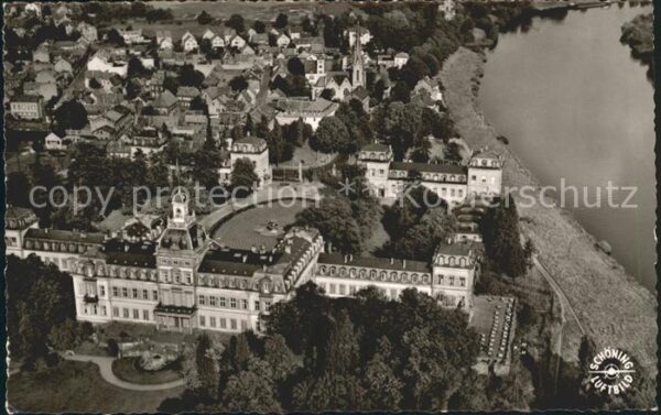 Hanau Main Fliegeraufnahme Schloss Philippsruhe