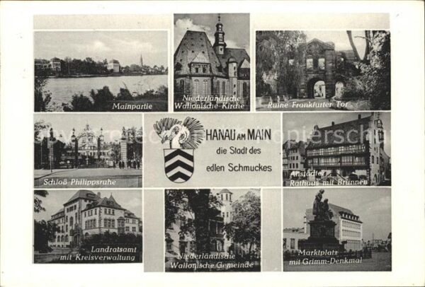 Hanau Main Mainpartie Wallonische Kirche Ruine Fra