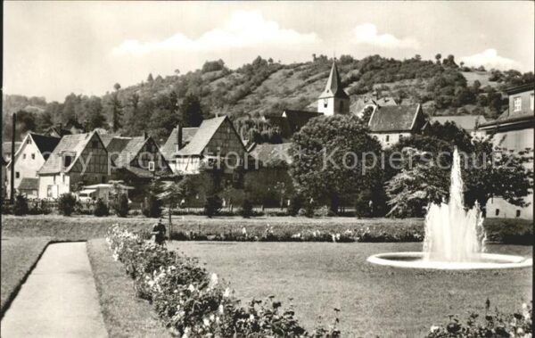 Bad Orb Kurpark mit Molkenberg Fontäne