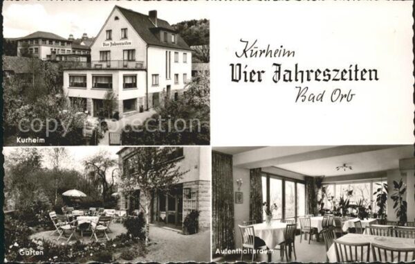Bad Orb Kurheim Vier Jahreszeiten Garten Aufent