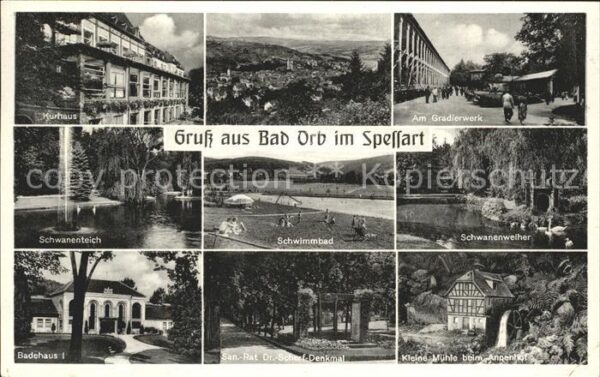 Bad Orb Kurhaus Total Gradierwerk Schwanenteich