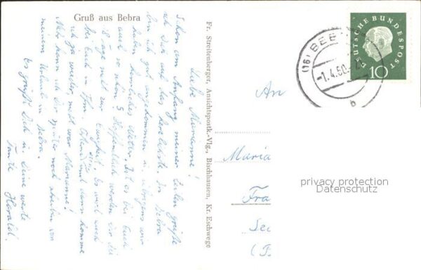 Bebra Gesamtansicht Ev Kirche Bahnhof Rathaus – Bild 2