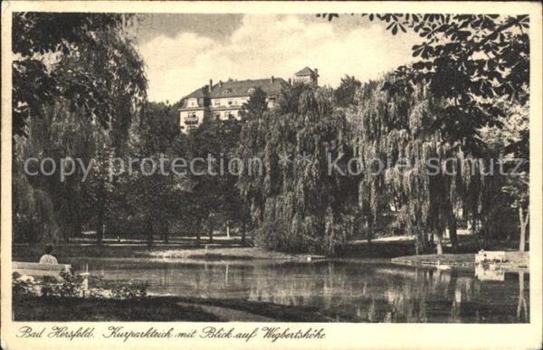 Bad Hersfeld Kurparkteich und Wigbertshöhe