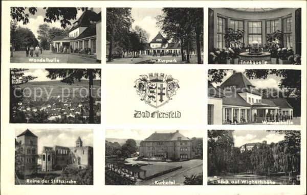 Bad Hersfeld Wandelhalle Kurpark Trinkquelle Ruine d