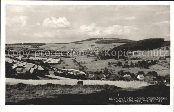 Schotten Hessen Blick auf den Hohen Vogelsberg Hoherods