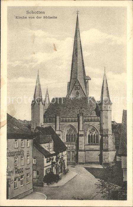 Schotten Hessen Kirche von der Südseite