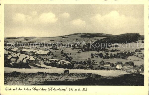 Schotten Hessen Panorama Blick auf den hohen Vogelsberg