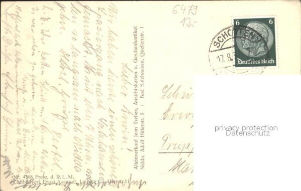 Bad Salzhausen Kaufm. Erholungsheim Original Fliegerau – Bild 2