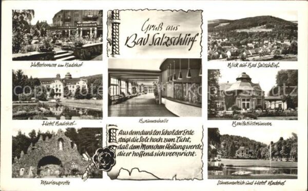Bad Salzschlirf Hotel Badehof Mariengrotte Brunnenhalle