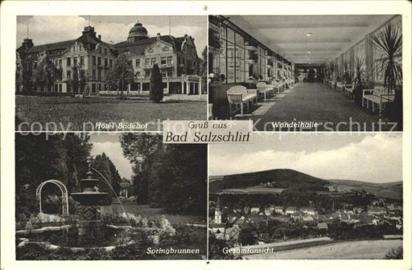 Bad Salzschlirf Hotel Badehof Wandelhalle Springbrunnen