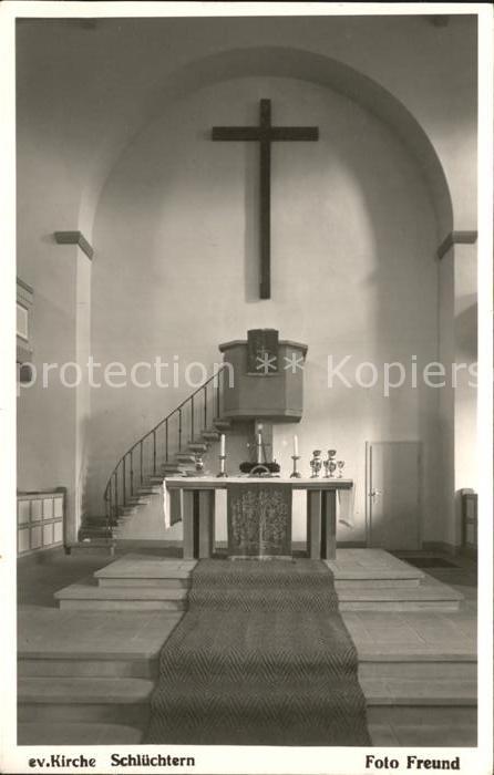 Schluechtern Inneres evangelische Kirche