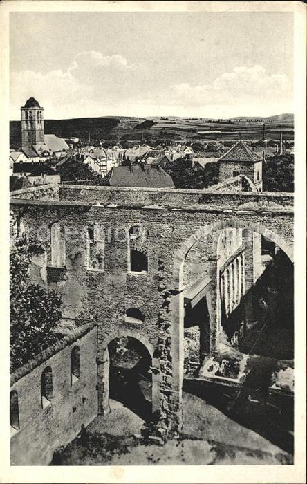 Bad Hersfeld Blick von Stiftsruine nach Stadtturm