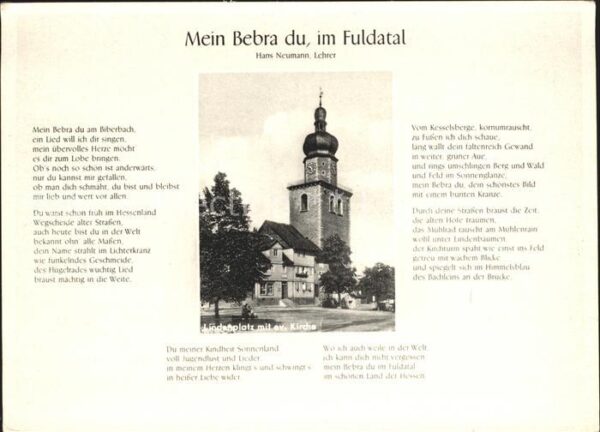 Bebra Lindenplatz ev Kirche Lied Mein Bebra d