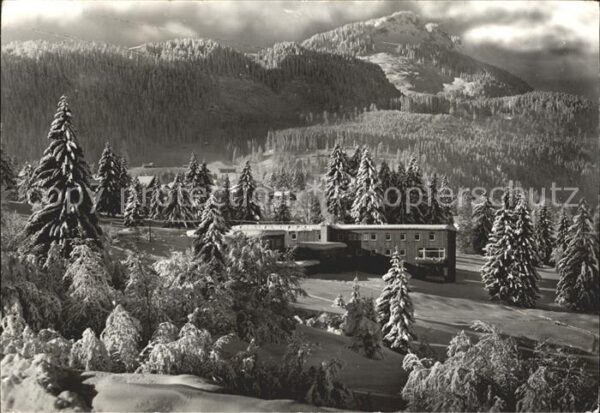 Kornau Oberstdorf Jugendherberge Kornau Winterpanorama Al