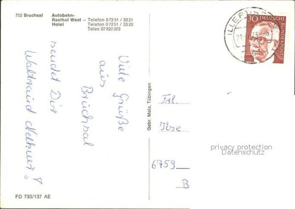 Bruchsal Autobahn Rasthof West Hotel – Bild 2