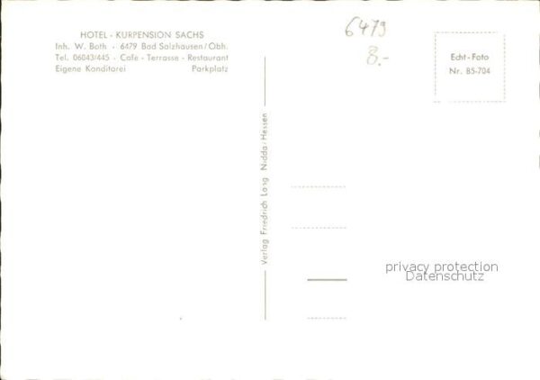 Bad Salzhausen Hotel Kurpension Sachs – Bild 2