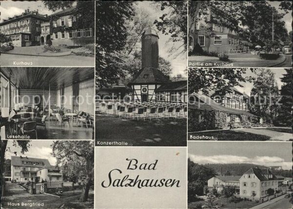 Bad Salzhausen Kurhaus Konzerthalle Badehaus Haus Berg