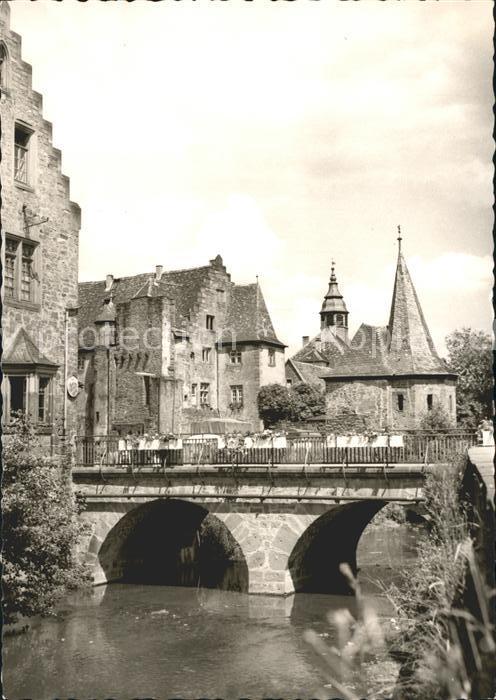 Buedingen Hessen Partie am Mühlentor Brücke