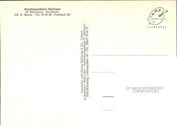 Wuerzburg Bundesautobahn Rasthaus – Bild 2
