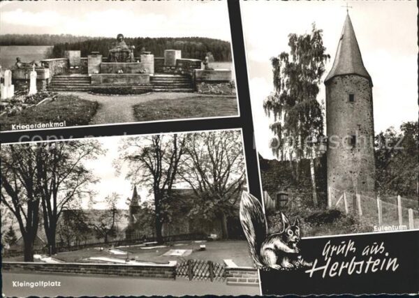 Herbstein Kriegerdenkmal Kleingolfplatz Eulenturm
