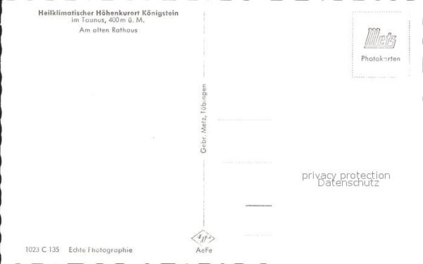 Koenigstein Taunus Partie am alten Rathaus Gasthaus Kurort – Bild 2
