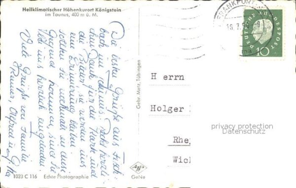 Koenigstein Taunus Blick zur Burgruine Kurort – Bild 2