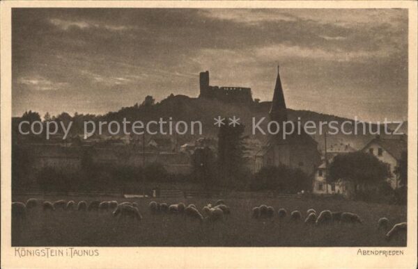 Koenigstein Taunus Abendfrieden