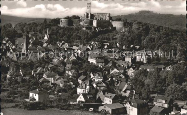Koenigstein Taunus Ansicht mit Burg Ruine