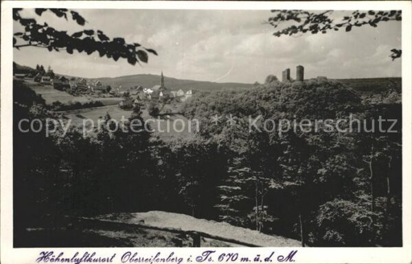 Oberreifenberg Panorama Burg Ruine