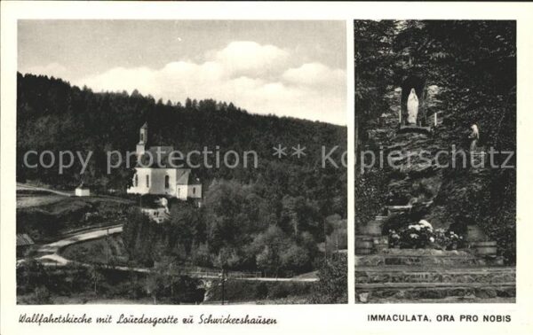 Schwickershausen Limburg Lahn Wallfahrtskirche Lourdesgrotte