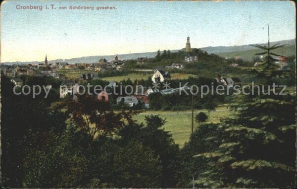 Kronberg Taunus von Schönberg gesehen